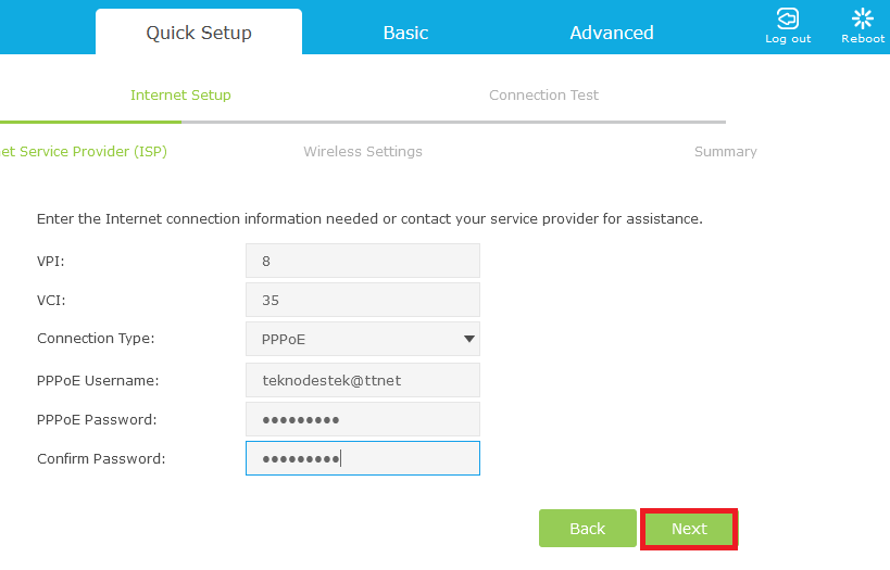 TP-Link Archer D20 Modem Kurulumu