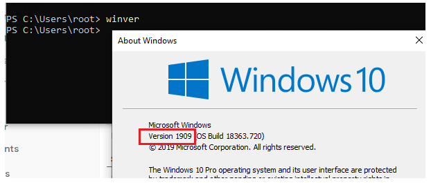 windows10 winver