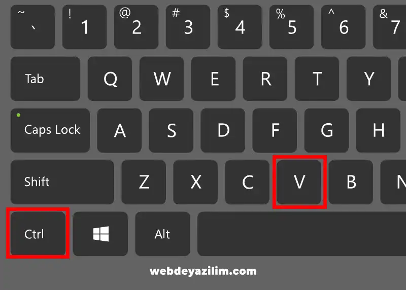 Klavyede kopyala yapıştır nasıl yapılır?
