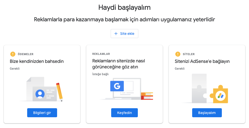 google-adsense-kurulumu-ekrani