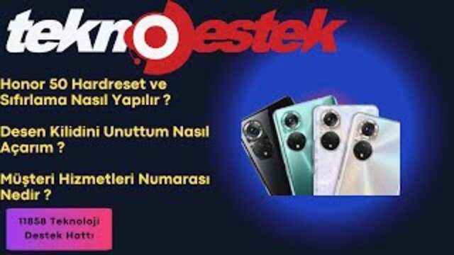 Honor 50 Hardreset ve Sıfırlama Nasıl Yapılır ? Desen Kilidini Unuttum Nasıl Sıfırlayabilirim ?