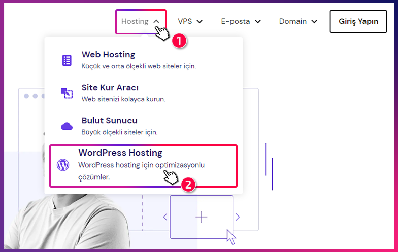 WordPress Nasıl Kurulur - Hostinger 1. Adım