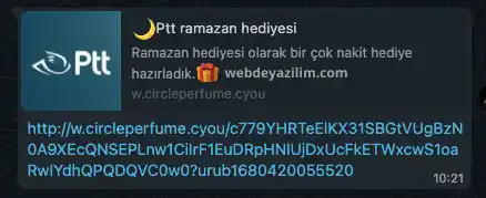 ptt ramazan hediyesi dolandırıcılığı