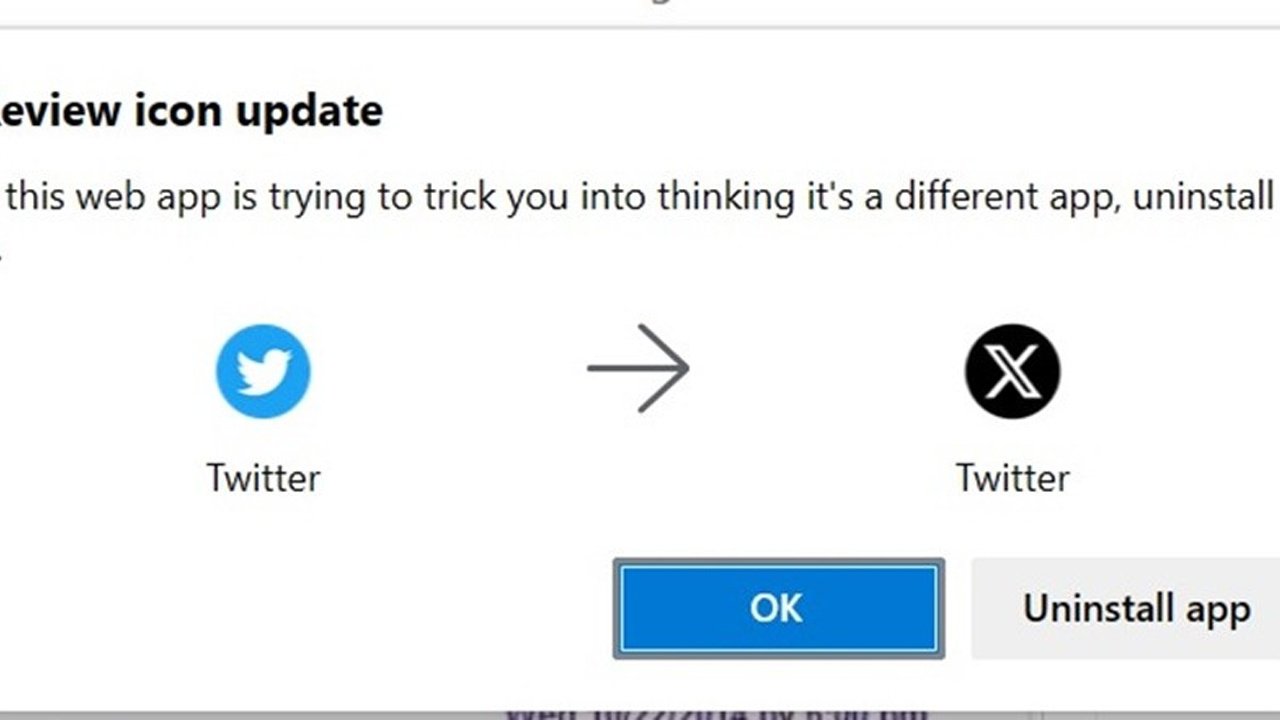 Twitter'ın X olarak yeniden markalanması, Microsoft Edge'de alarm zillerinin çalmasına sebep oldu